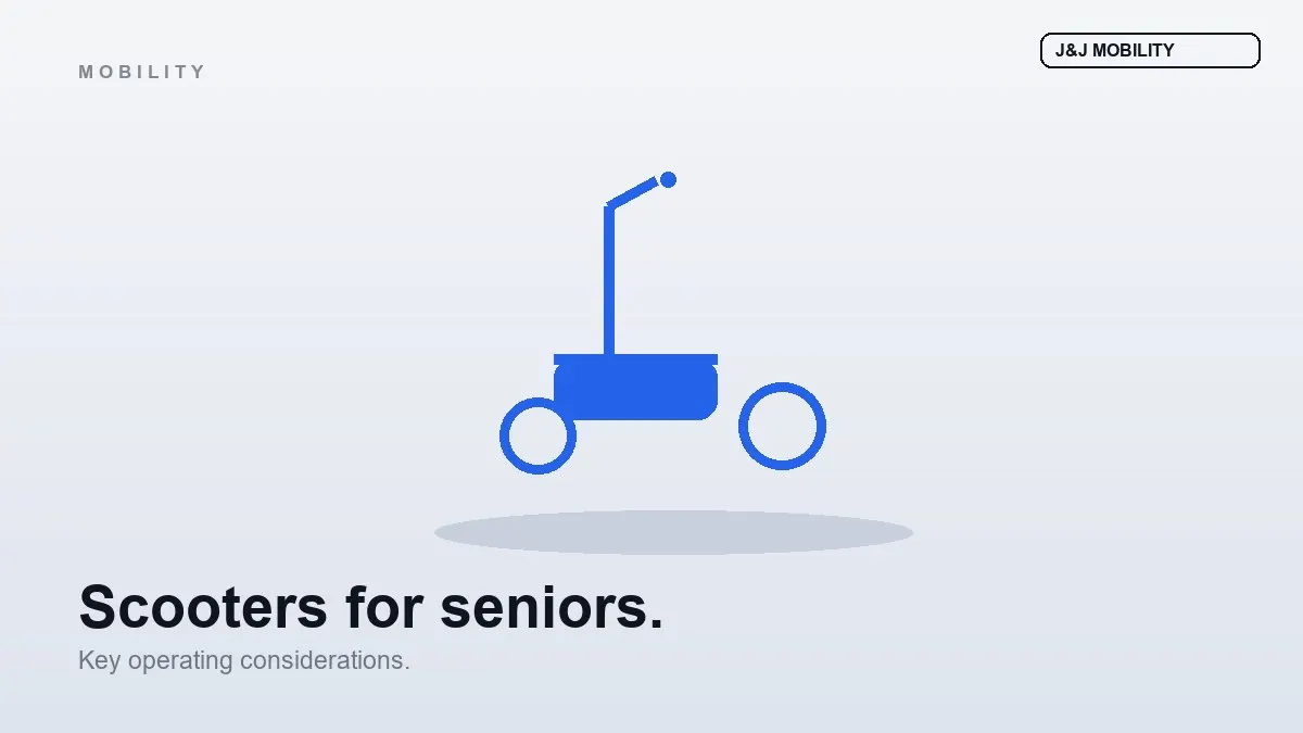 Key Considerations When Operating an Elderly Mobility Scooter