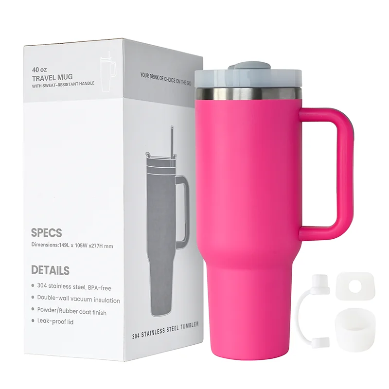 Изготовленный на заказ логотип 30 унций чашка Двойная Стенка вакуумная нержавеющая сталь 40 кофе наружная кружка для путешествий с ручкой и соломой