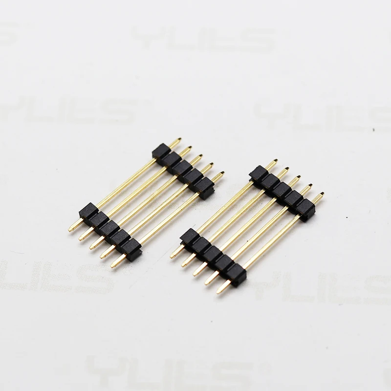 
 Штырьковый разъем smd, высота 2,54 мм, 180 градусов, Круглый Однорядный шаг 2,54 мм  