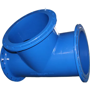 ISO2531EN545 Ductile Iron All Flanged Tee Pipe Fittings round Head Code Casting Technics OEM Customized Support