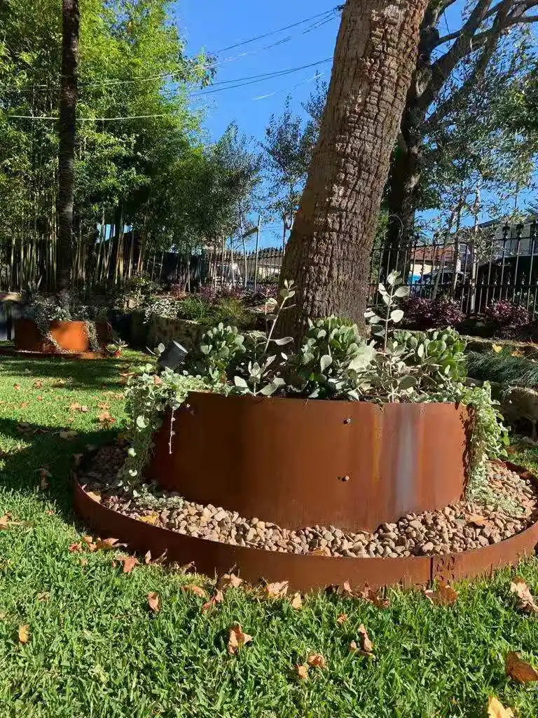 Corten Steel Rusted Metal Raised Garden Grow Bed / Garden Edging Buy Raised Seed Bed Planter