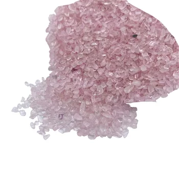 wholesale Natural pink rose quartz gravels chips tumbles healing stones