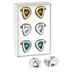 Наушники-вкладыши KZ EDA 3 пары, спортивные Hi-Fi наушники с шумоподавлением, съемные сбалансированные, без микрофона