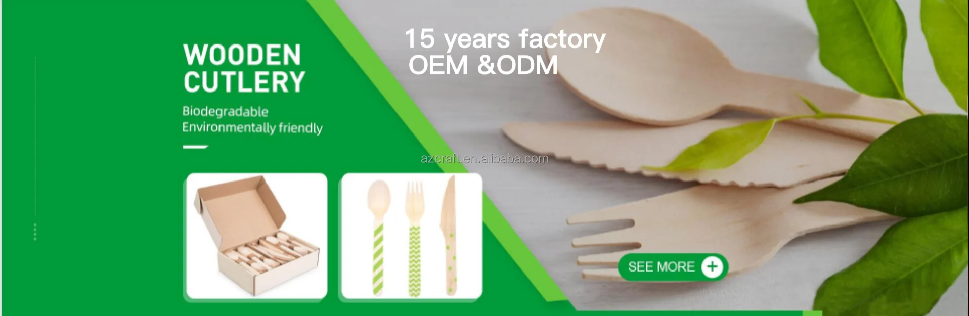 Korean Singleuse Knife Carved Bamboo Fork And Chinese Wooden Spoon