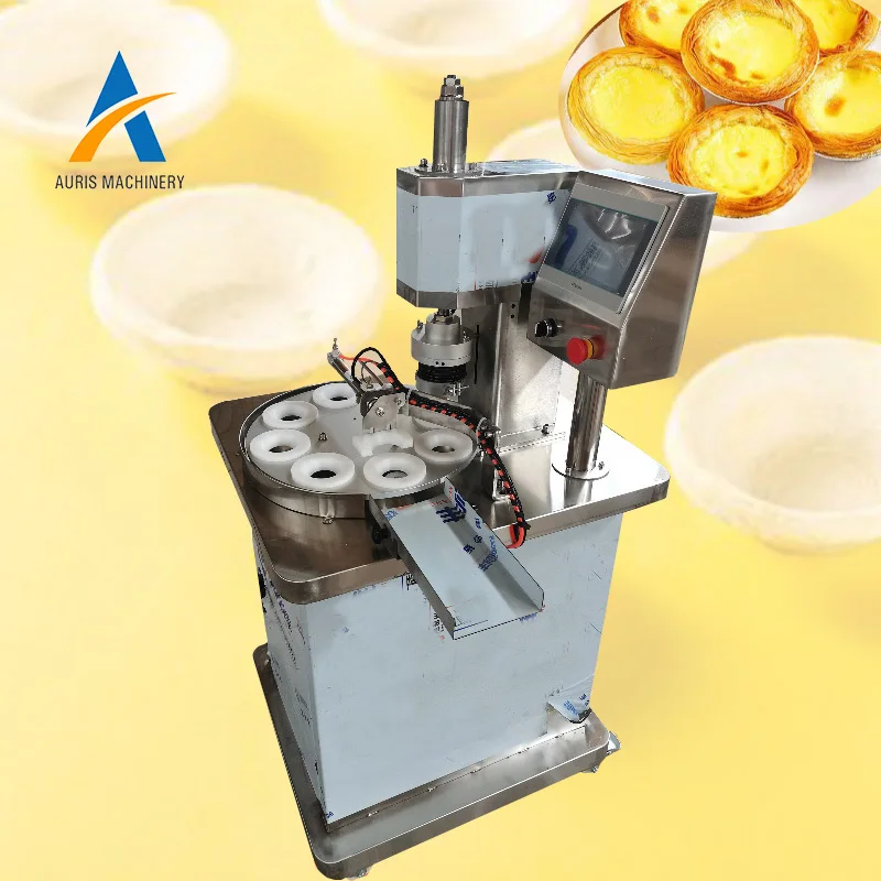 Automatic Rotation Egg Tart Cup Making Machine Cookie Cup Butter Tray Tower Press Egg Tart Shell Molding Machine