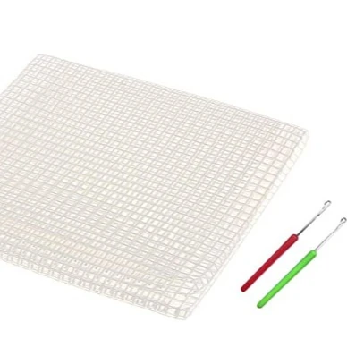 HORIALENCE DIY Hakenteppich Netz - 150x100 Cm Leinwand Für Knüpfteppiche & Bastelprojekte