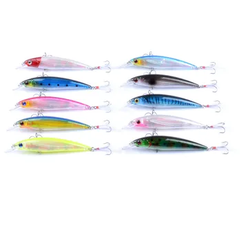Luya Bait Laser Set Throwing Feather Hook Mino Hard Bait 11cm/13.4g Bionic Bait with Hooks ABS – Hard Lure – view 4