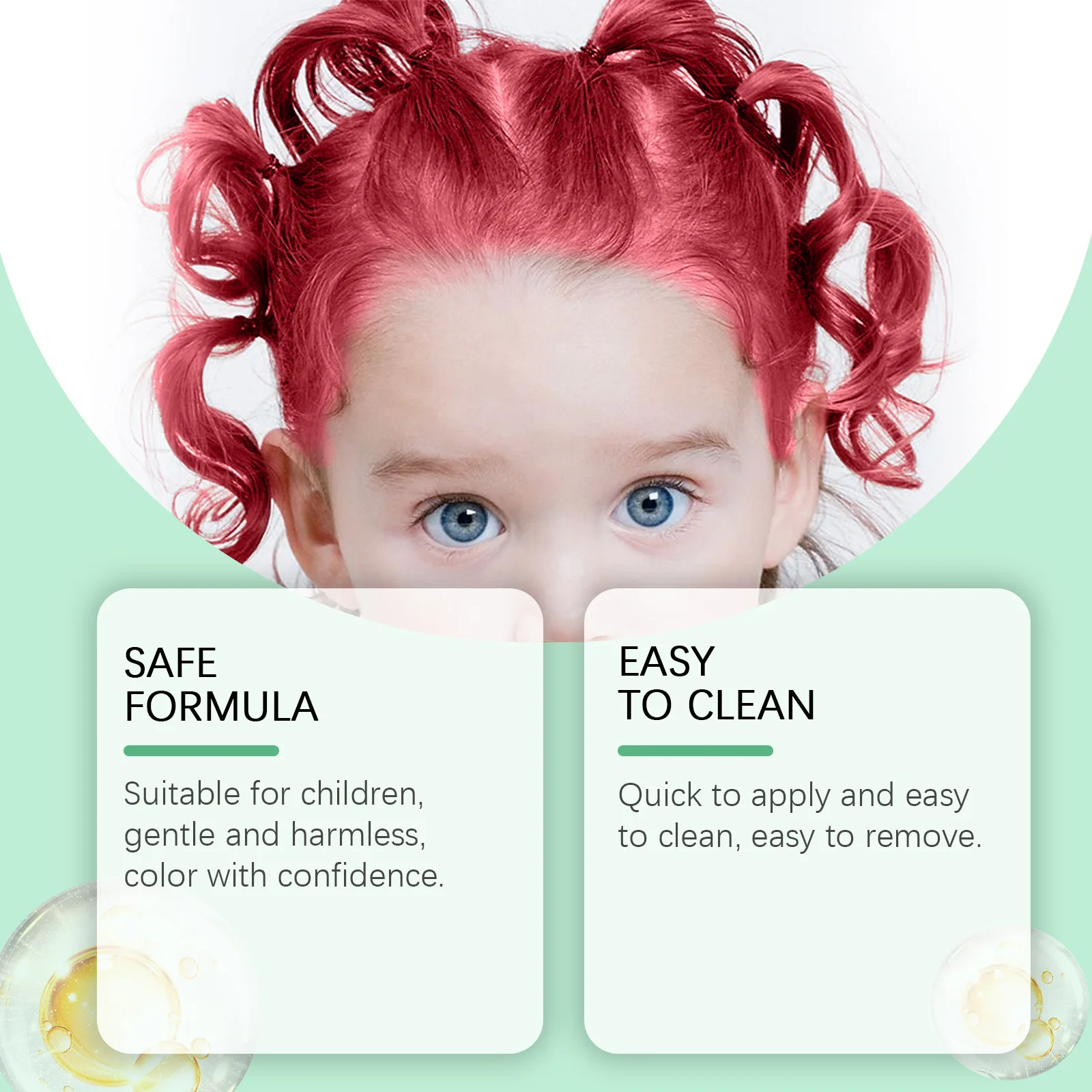 Children's Mild Formula Temporary Hair Cream Agent Beautiful Hairstyle Shaping Color Hair Care Beauty Personal Care Product