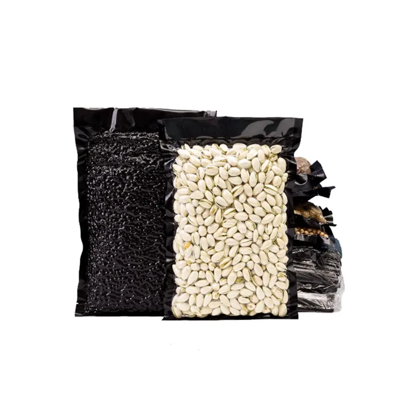 
 clear smooth and black embossed food saver pa/pe vacuum seal roll bag  clear smooth and black embossed food saver pa/pe vacuum seal roll bag
