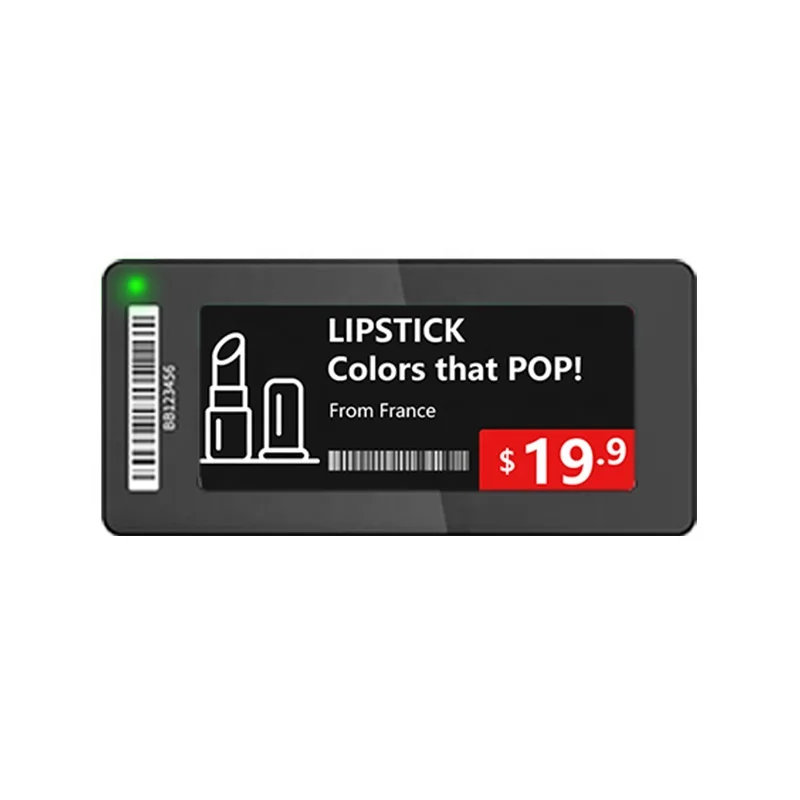 
 YalaTech ESL Black 2.9 inch E-ink E-paper LED Light Electronic Supermarket Shelf Label 3 Colors Price Tag  