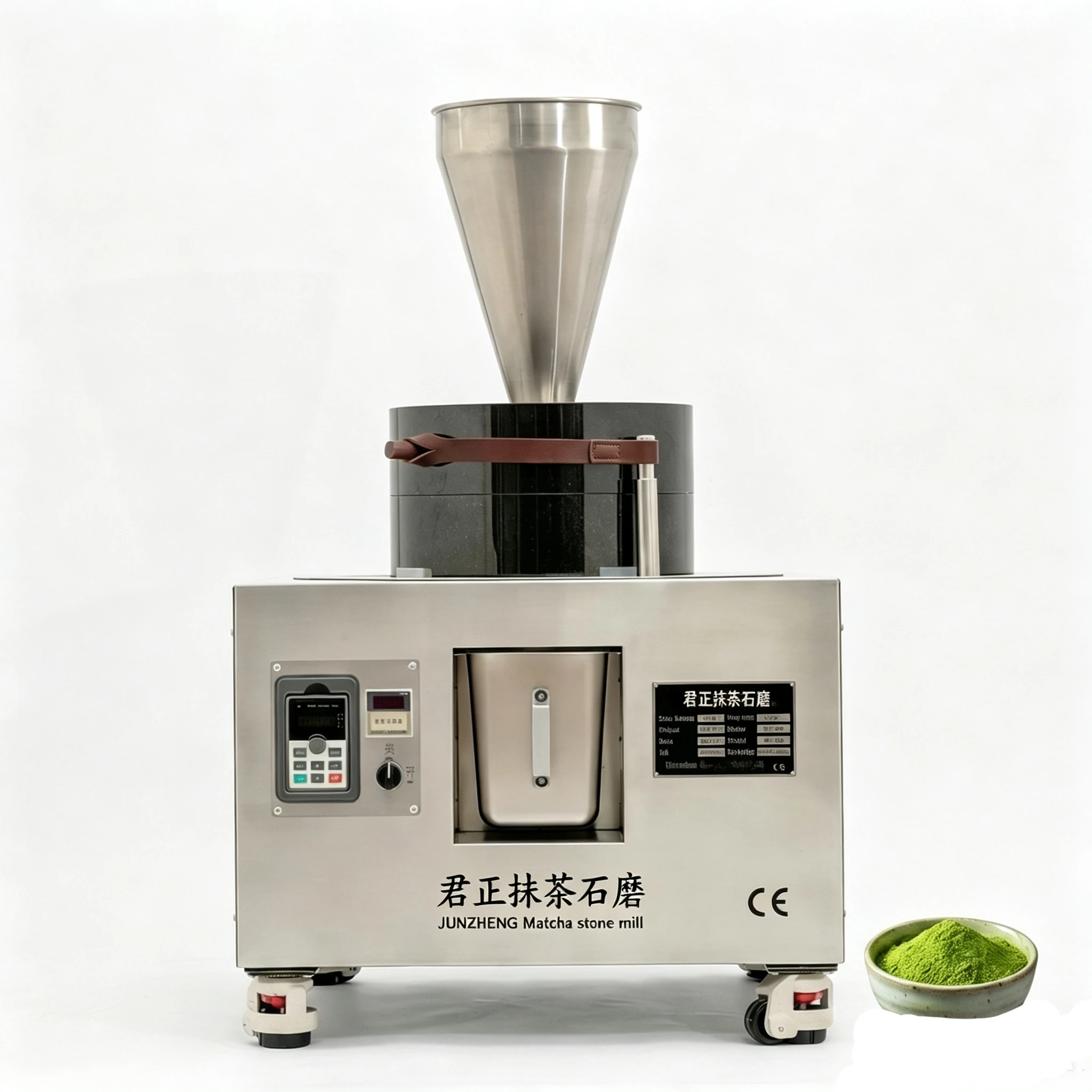 業務用電動抹茶石臼グラインダー、日本製花崗岩茶粉研磨機、抹茶粉砕機
