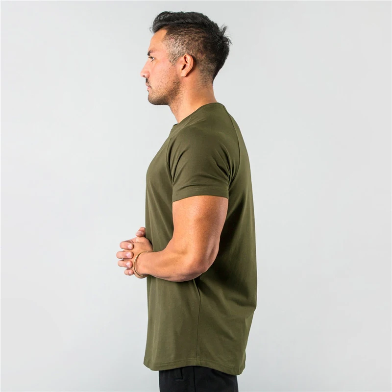 Training Exercise Short Sleeve T-shirt Men Lightweight Quick Dry Man T-shirt Sport Breathable Running T-shirts682_voghion.com