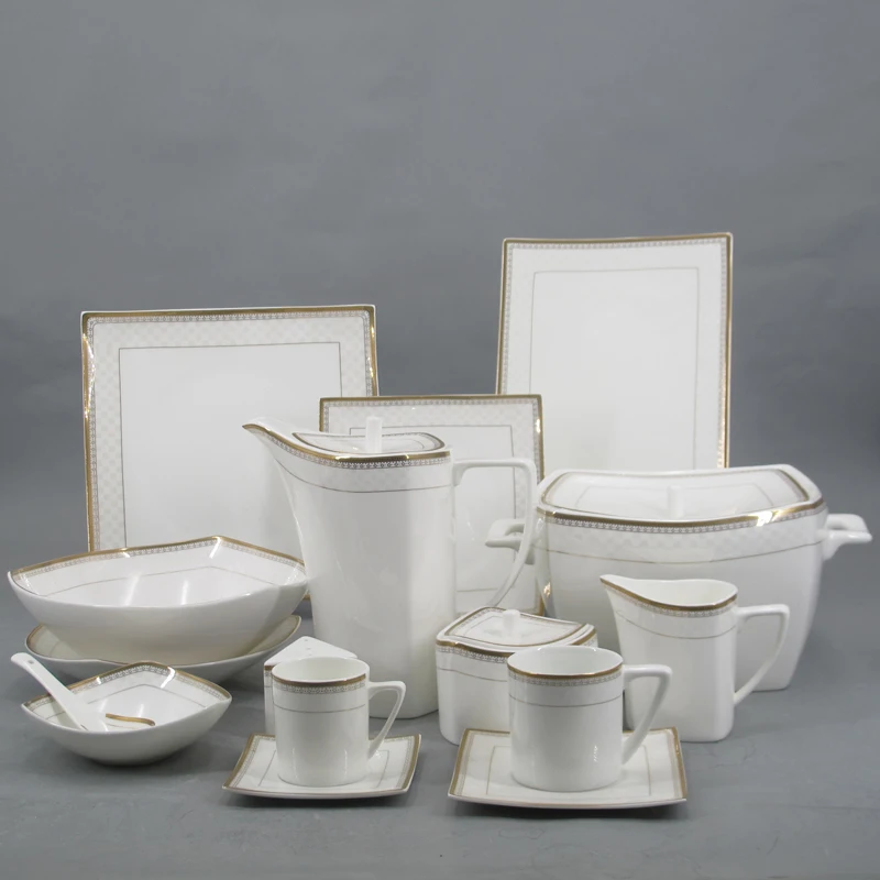 Bone China Dinner Sets Lucky and Joyous Decals