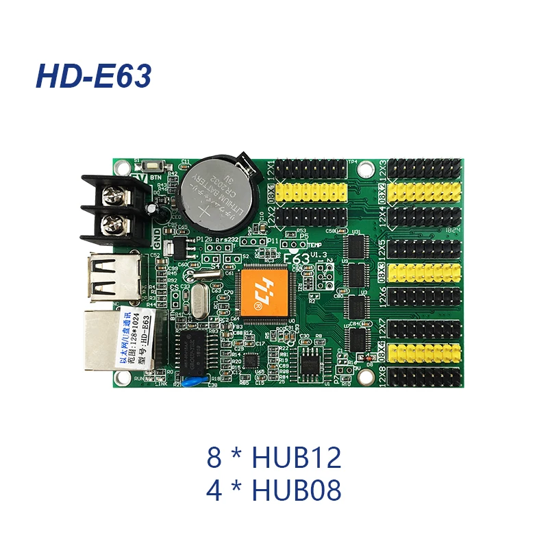 Hd-e63 Single & Dual Color Led Control Card Ethernet & Usb Port 1024*64 ...