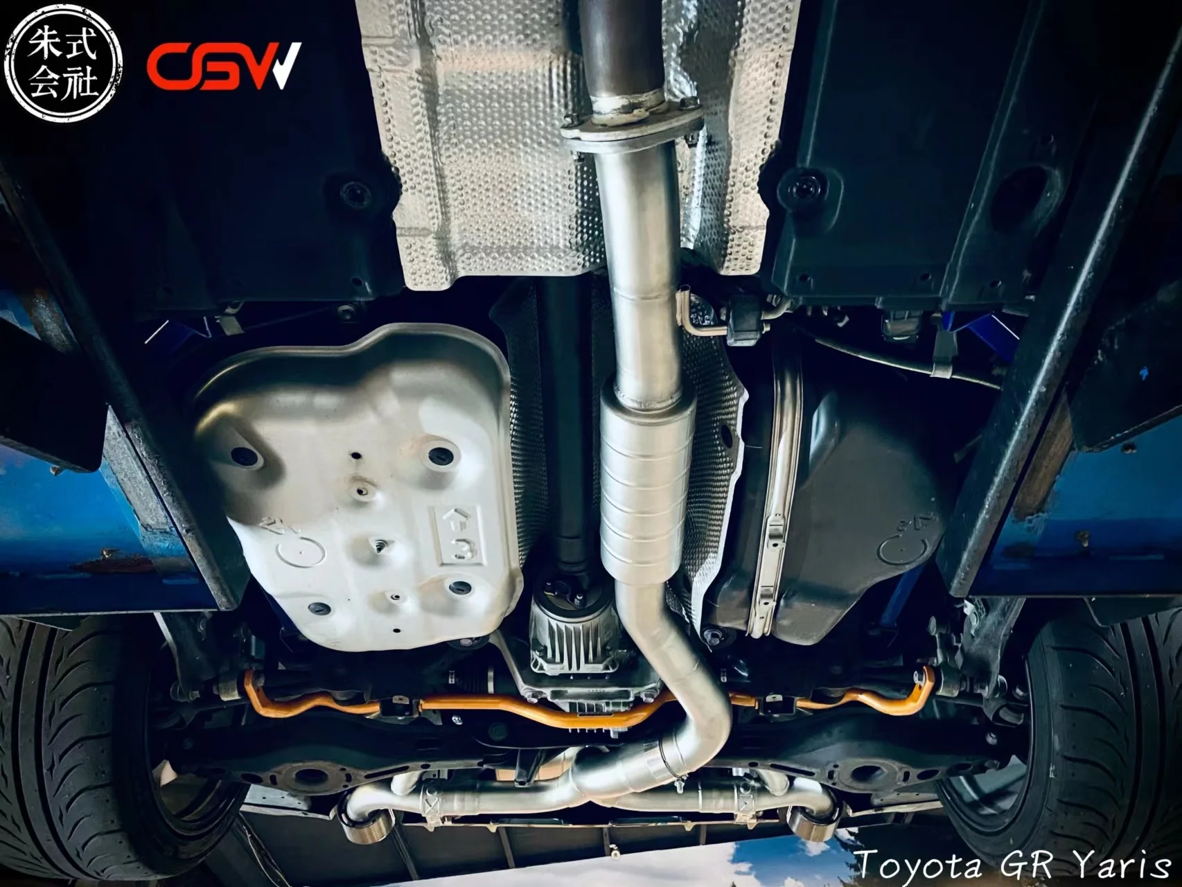CGW トヨタ GRヤリス用 可変バルブ付き エキゾーストマフラーパイプ