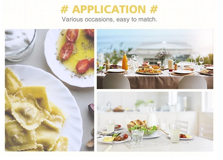 Cheap Wholesales Porcelain Tableware Set Crockery Embossed White Ceramic Dinner Set