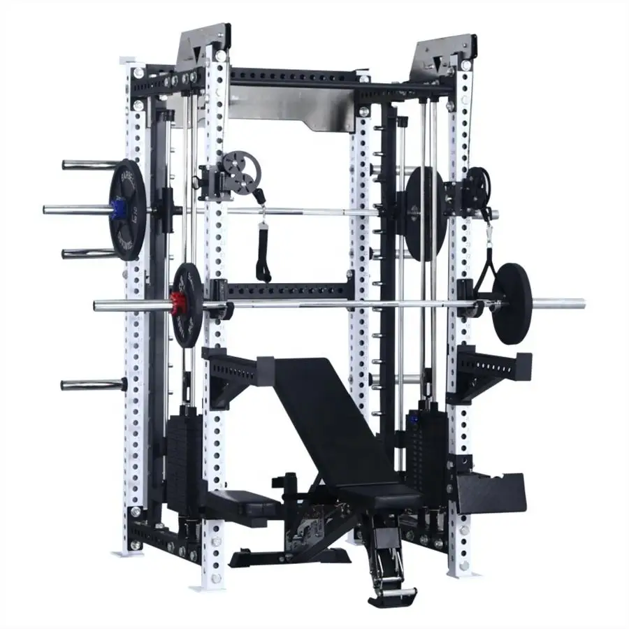 Gym Mutli Function Station Fitness Equipment Smith machine crossover ...