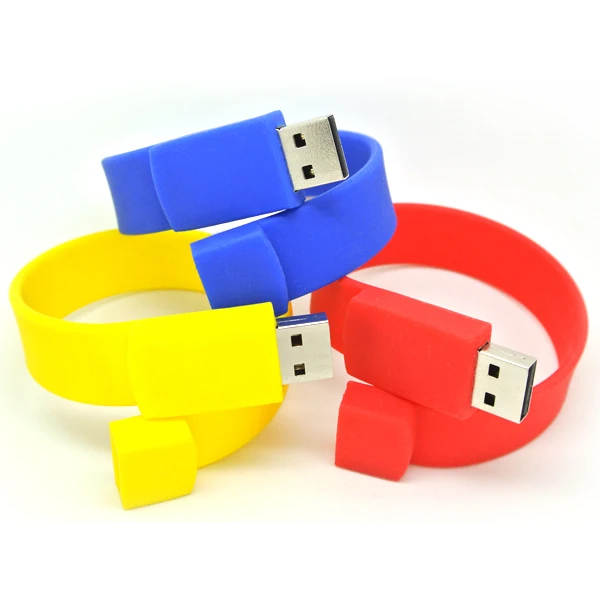 Corporation Events Promotional Gifts Fast Performance Free Data Preload  Portable Wearable Wristband USB Flash Drive