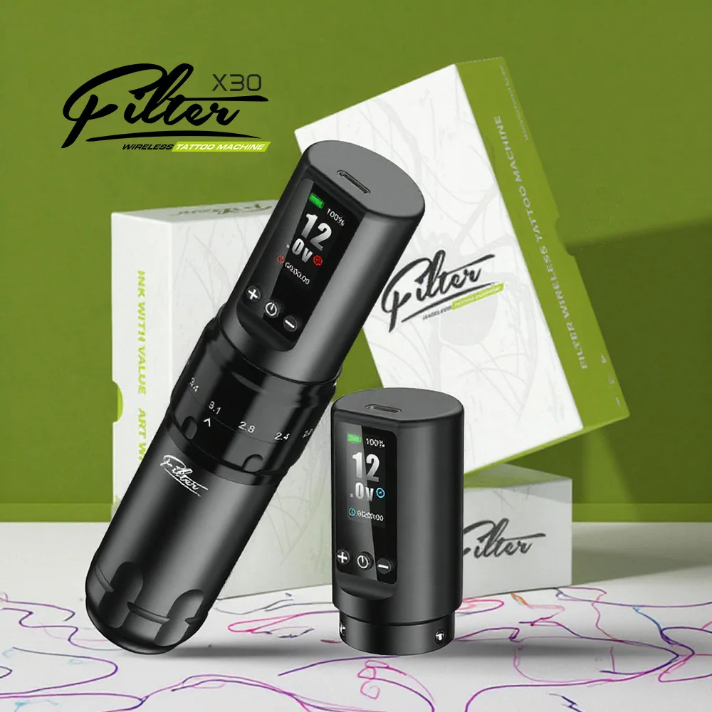 Wholesale Filter X30 Tattoo Pen - Adjustable Stroke & Frequency