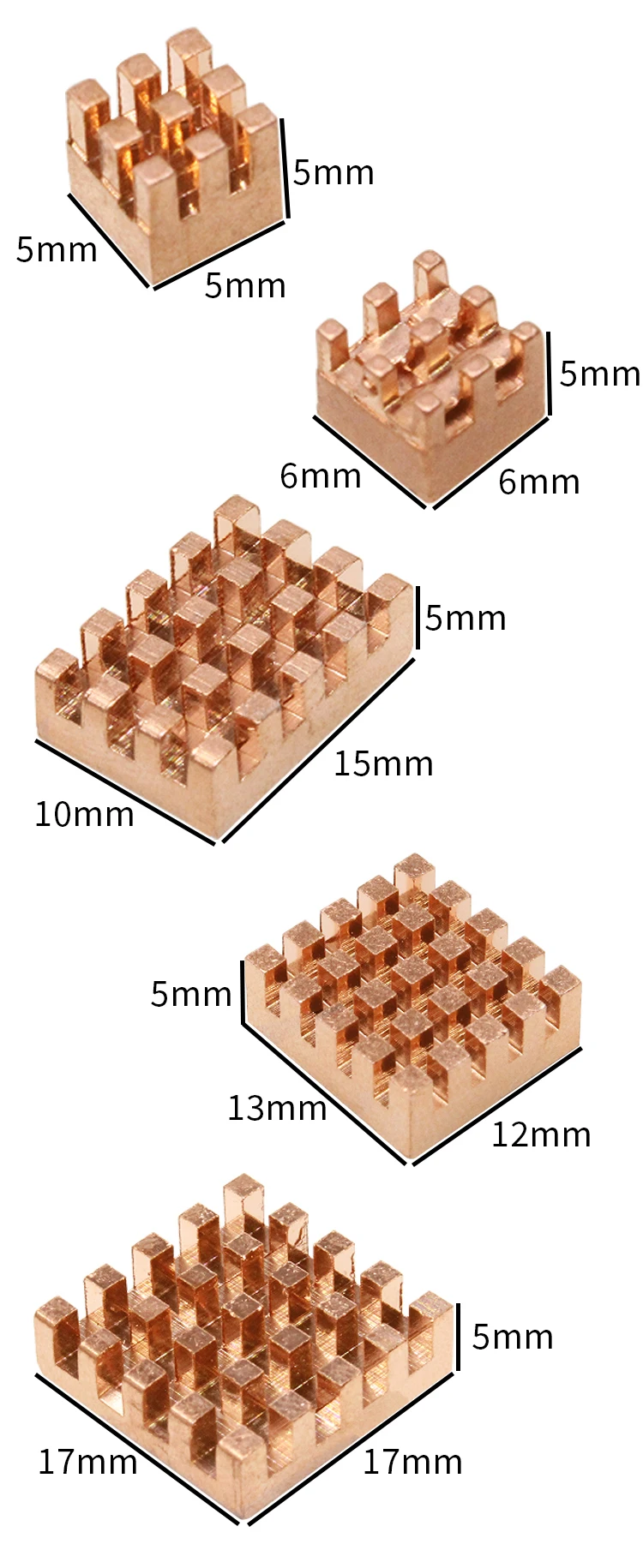 Raspberry Pi 5 Copper Thermal Heat Sink Chip Thermal Heat Sink With 