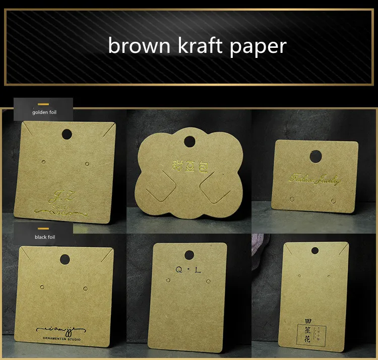 Custom Logo Cardboard Earring Display Cards | Personalized Jewelry ...