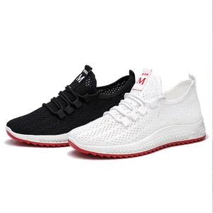 New Style Women's Sports Shoes Flying Woven Mesh Shoes the Best Quality Breathable Casual Shoes Student Sports
