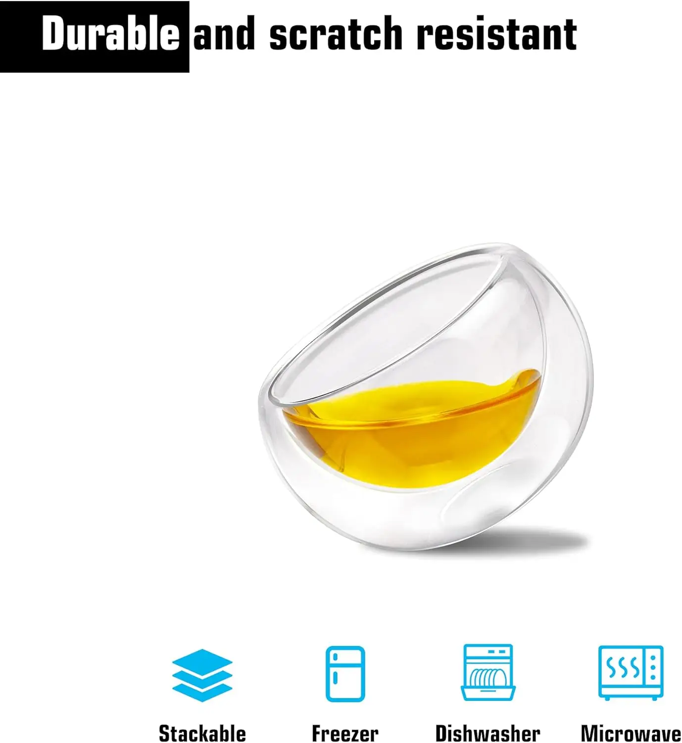 Customizable Double Walled Glass Coffee Cups Custom Logo Glass Tea Cup