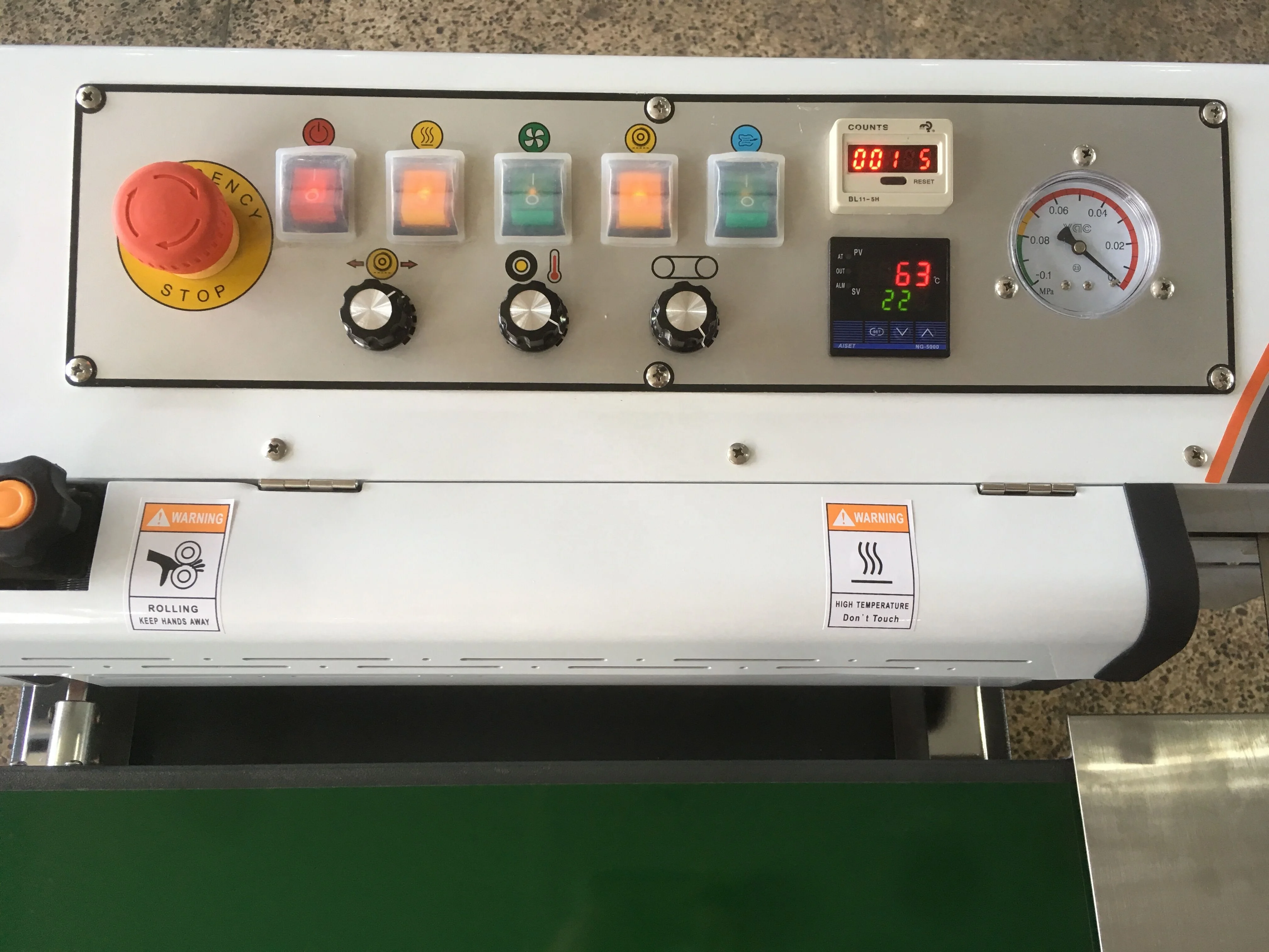 LF1080 Series Continuous air Suction and Gas Flushing Band Sealer Vacuum Inflating Bag Sealing Machine with Code Printer