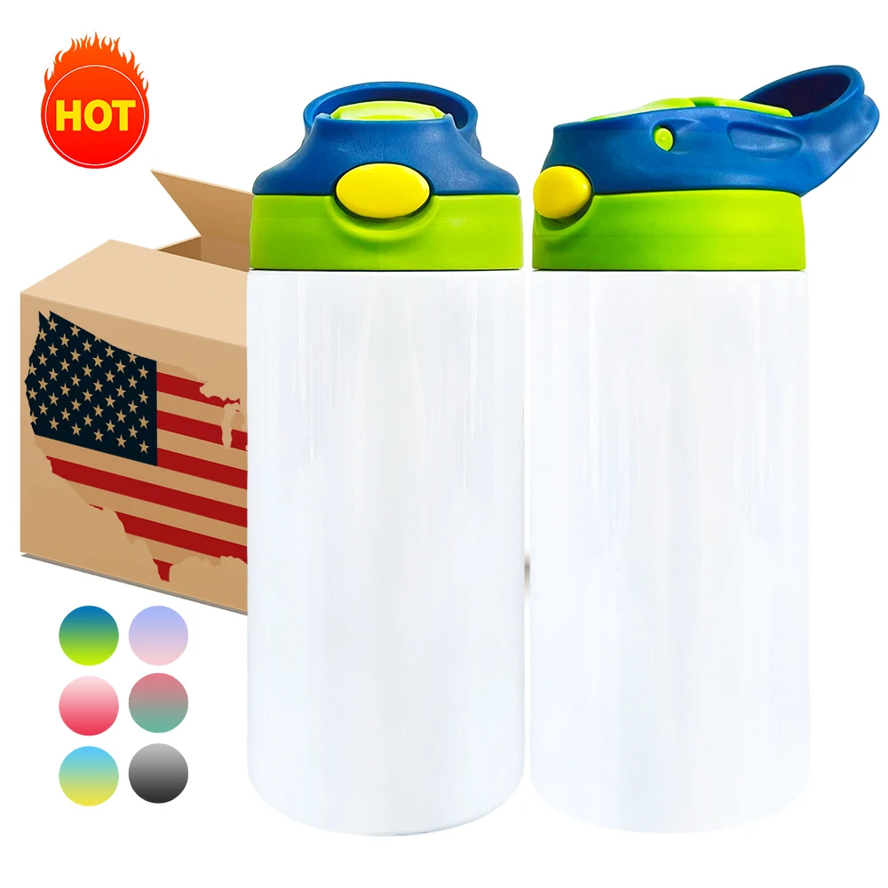 Usa Warehouse 350ml 12oz Kids Straight Tumbler Cups Water Bottles