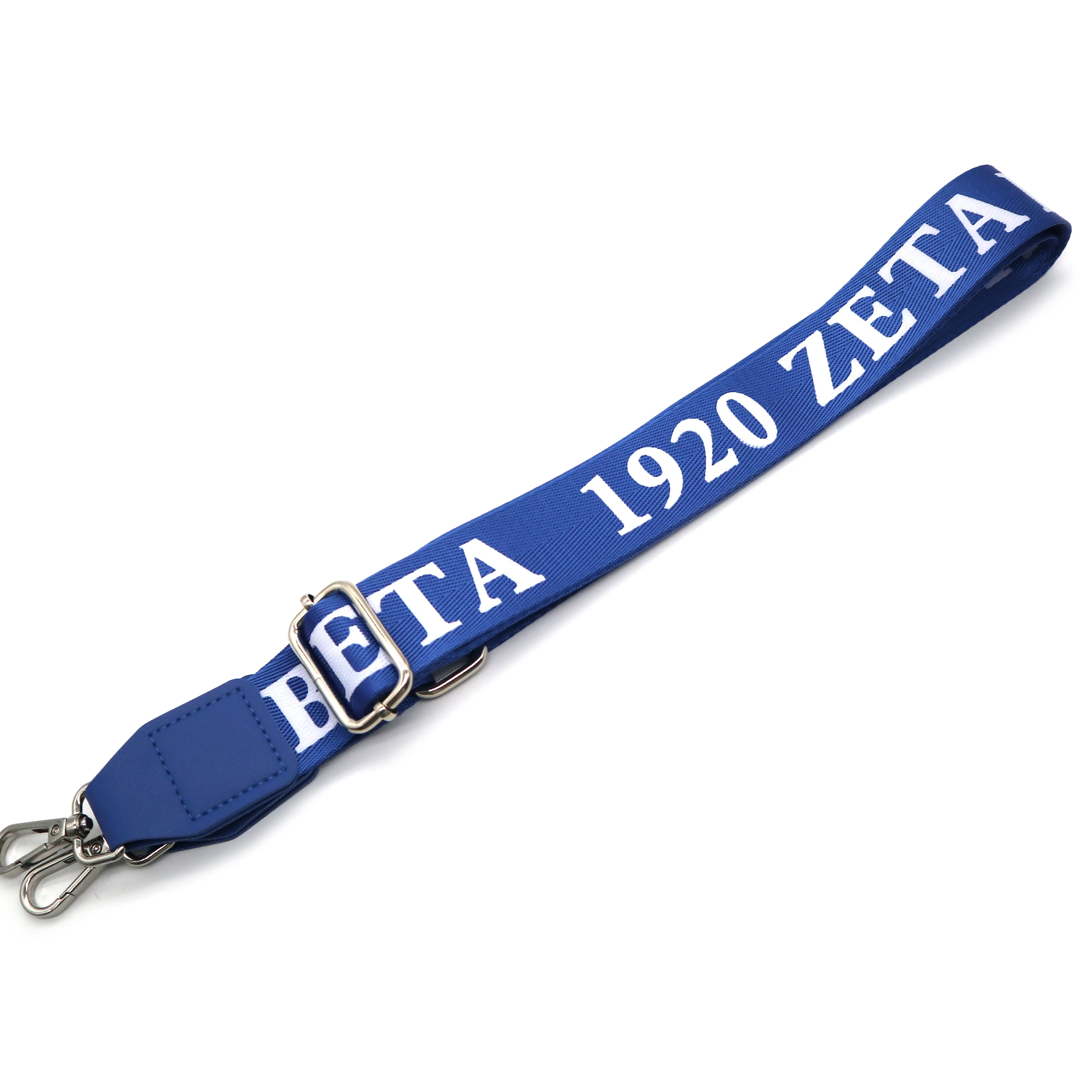 Custom Logo Zeta Phi Beta Blue Handbag Strap Fashionable Plastic