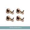 4 Double Bathrobe Hooks
