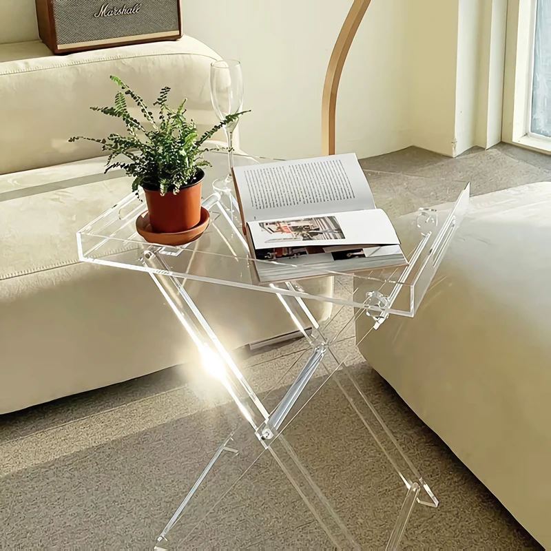 DesignStyles Acrylic Folding Tray Table - Clear