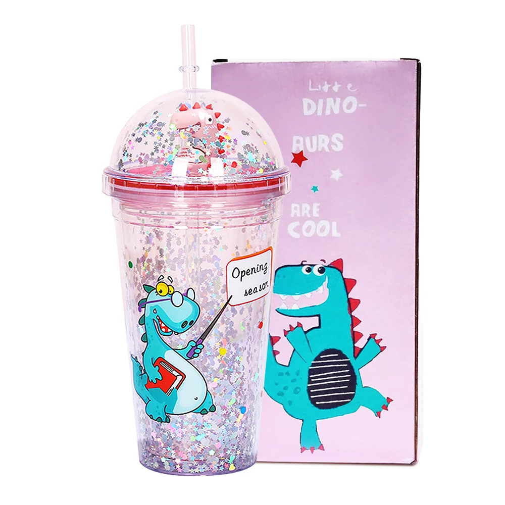 Dinosaur Reusable Glass Drinking Straws - GlassSipper