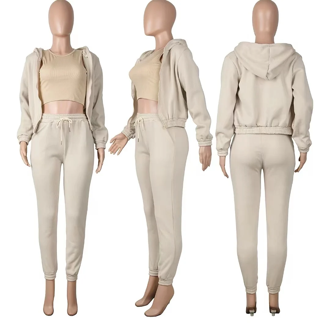 Oem Custom Fall Women's Clothing Thick 2 Piece Set Tracksuit Sweat ...