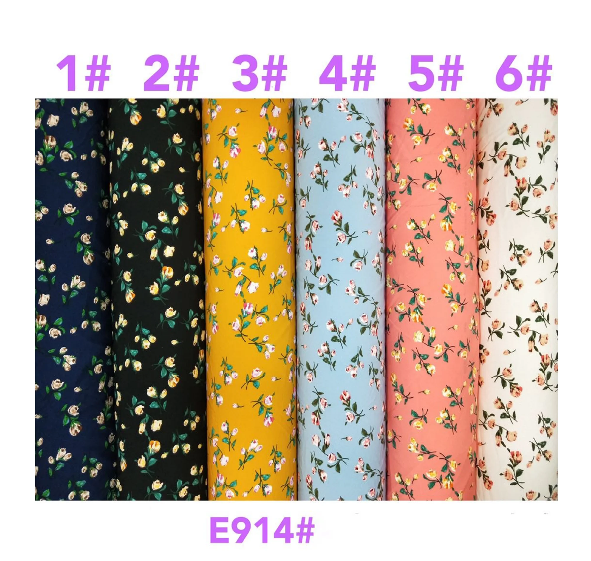 Классический дизайн, вискозная однотонная ткань, ткань с принтом в горошек, 100% вискозная ткань для платья