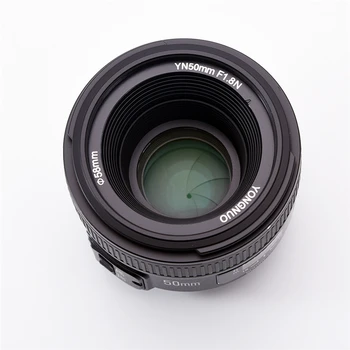 Professional Yongnuo 50mm canon Lens Yn50mm Lens F/1.8 AF/MF Large Aperture Auto Focus for canon DSLR Camera detail image