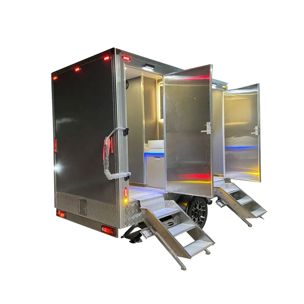 TUNE Space Toilet Aluminum Restroom Trailers Mobile Trailer Toilets For Sale