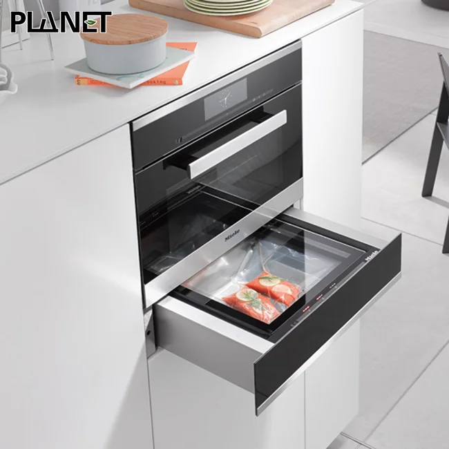Grenada Custom Experience Handless Smart Kitchen Cabinet Modern Automatic Open Way Italian Kitchen Cabinet Cream White