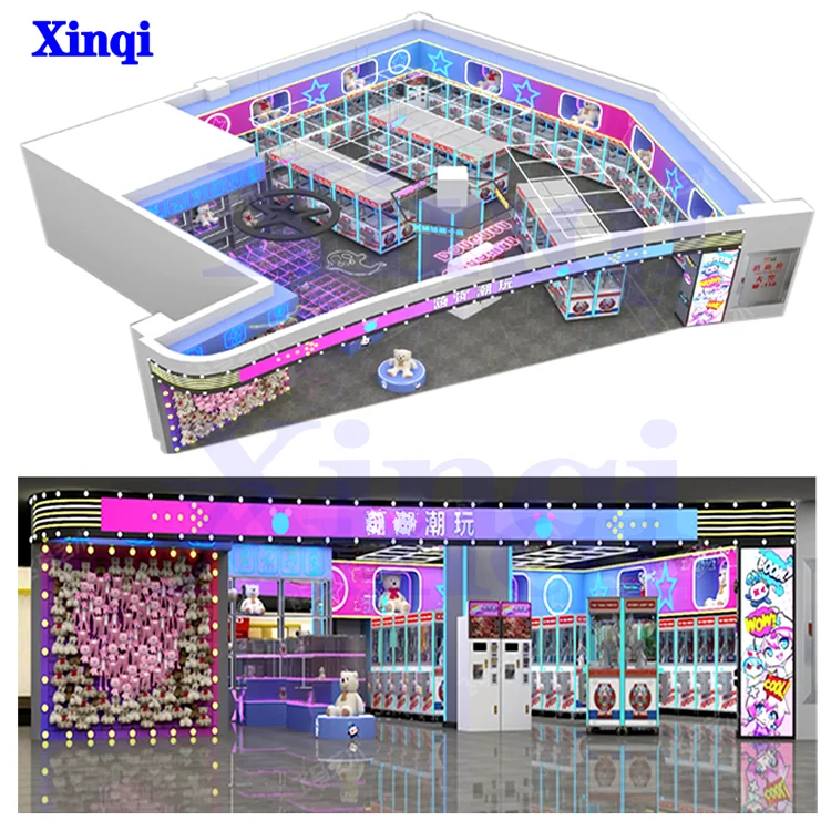 Hot Sale Toy Display Rack and Reception Counter for Arcade Claw Machine ...