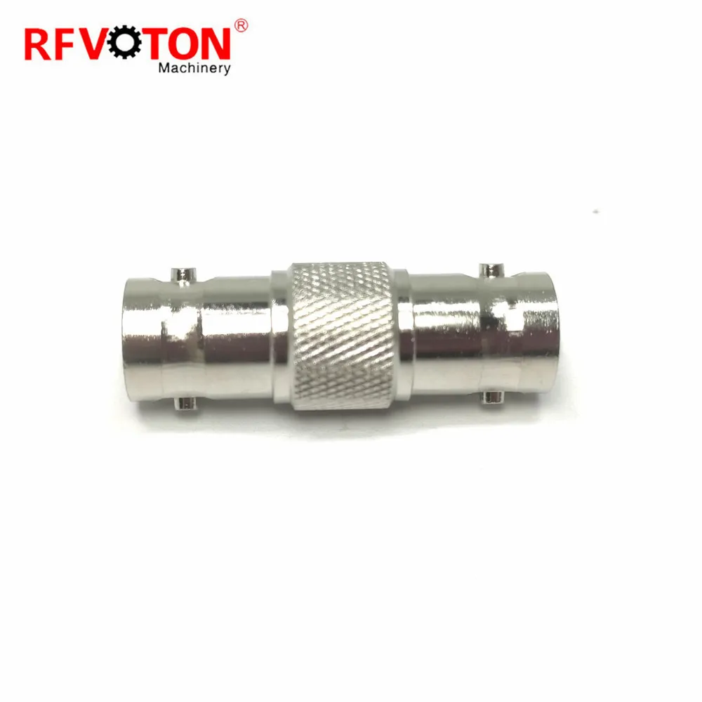 Factory Supply Adaptor Bnc Female Jack Hembra to Bnc Female Socket Rf Connector Straight Brass Rf Coaxial Coax Adapter