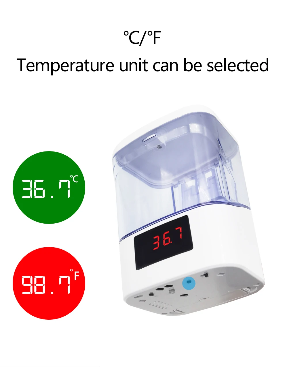 Thermometer  Digital Temperature Scanner & Hand Sanitizer Dispenser