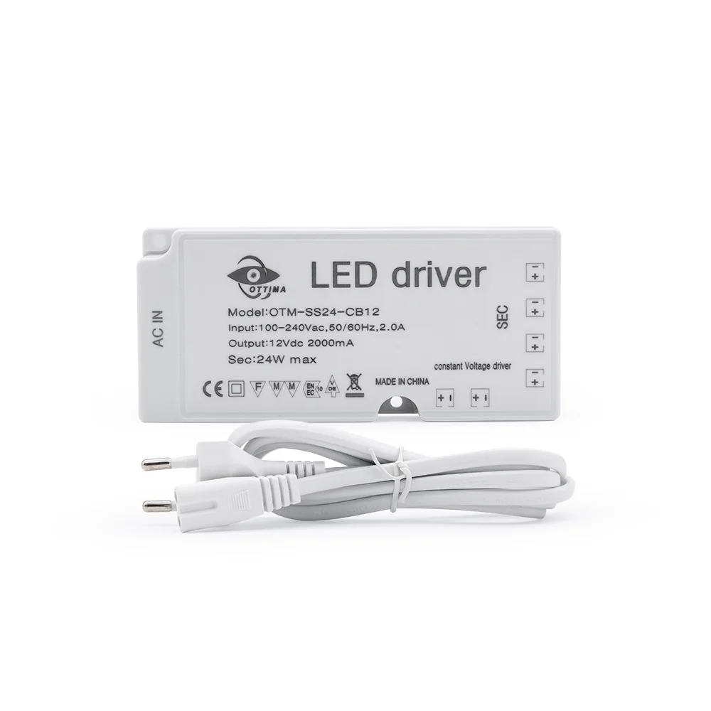 Cabinet Lighting 12v LED Driver Constant Voltage with Dupont Terminals and Sensor 36W Power Supply 12V 3A 110V 220V to 12V 24V