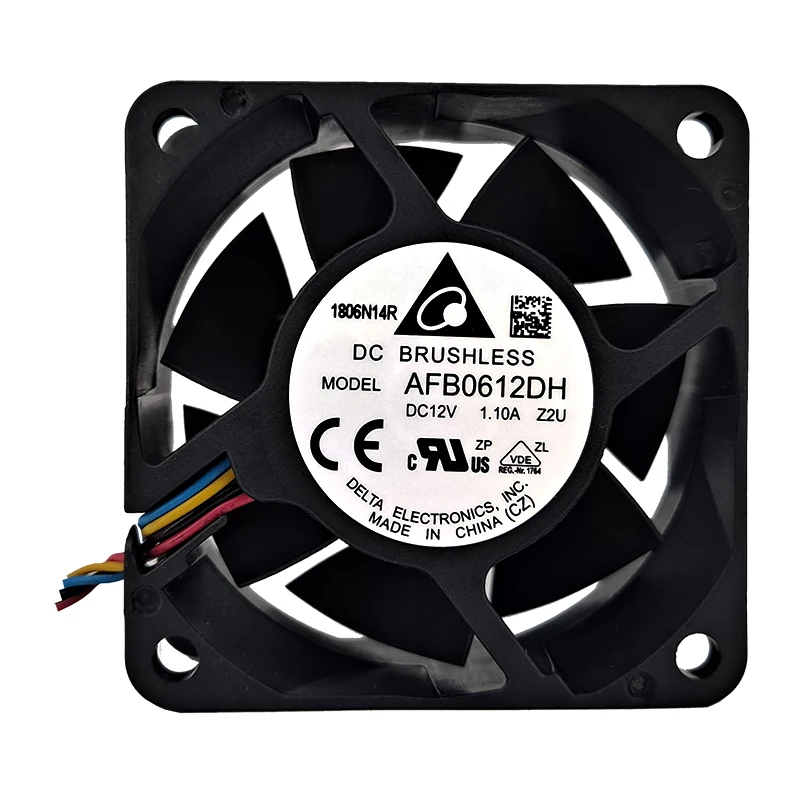 Axial Flow Fan, AFB0612DHZ2U, 12V, 1.1A, 60x60x25.4mm - detail 4