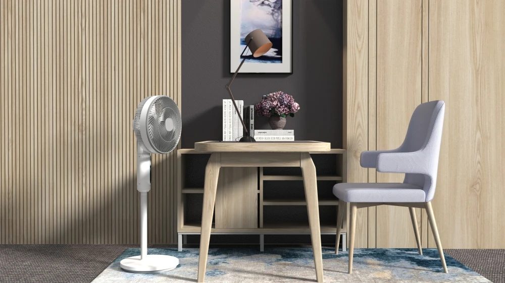 DC Solar Fan With Solar Panel Lighting Indoor Outdoor Solar Rechargeable Fan Air Cooling factory