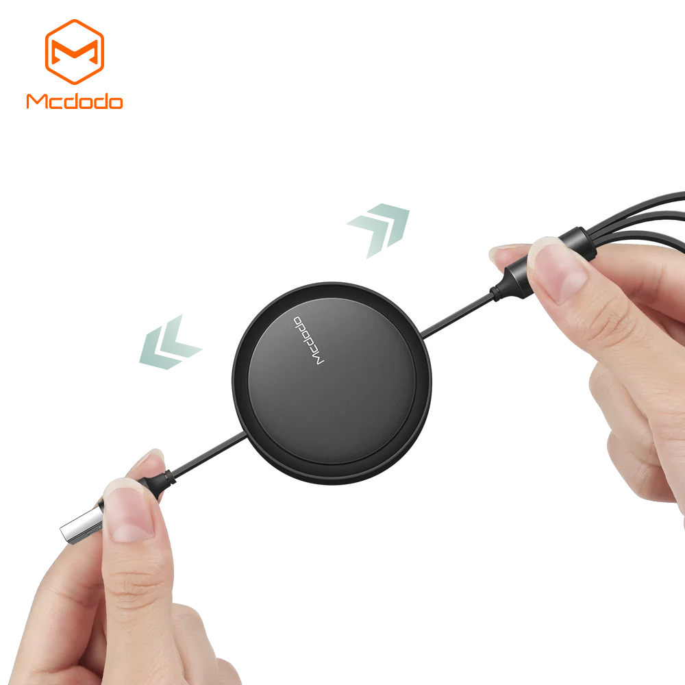 
Mcdodo 3A зарядный кабель 3 в 1 Light-ning + Micro + Type C для передачи данных, мульти зарядное устройство мульти USB Выдвижной зарядный кабель 