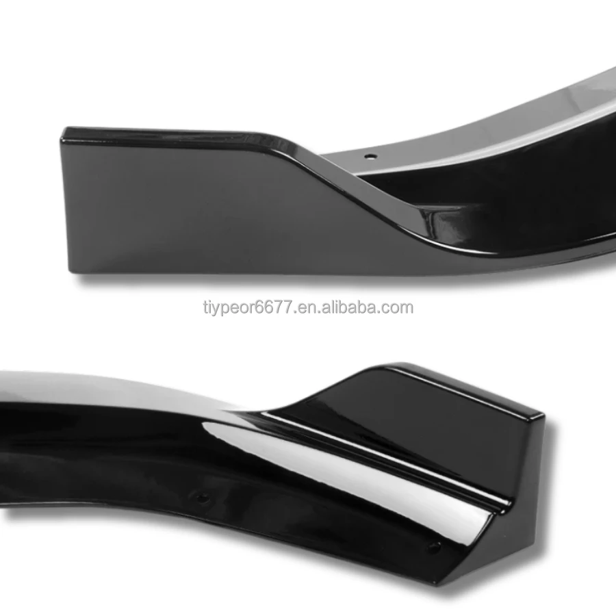 product tiypeor front splitter for  2020   2023 dodge charger v2 front bumper lip abs 4pcs widebody kit front bumper lip splitter-5