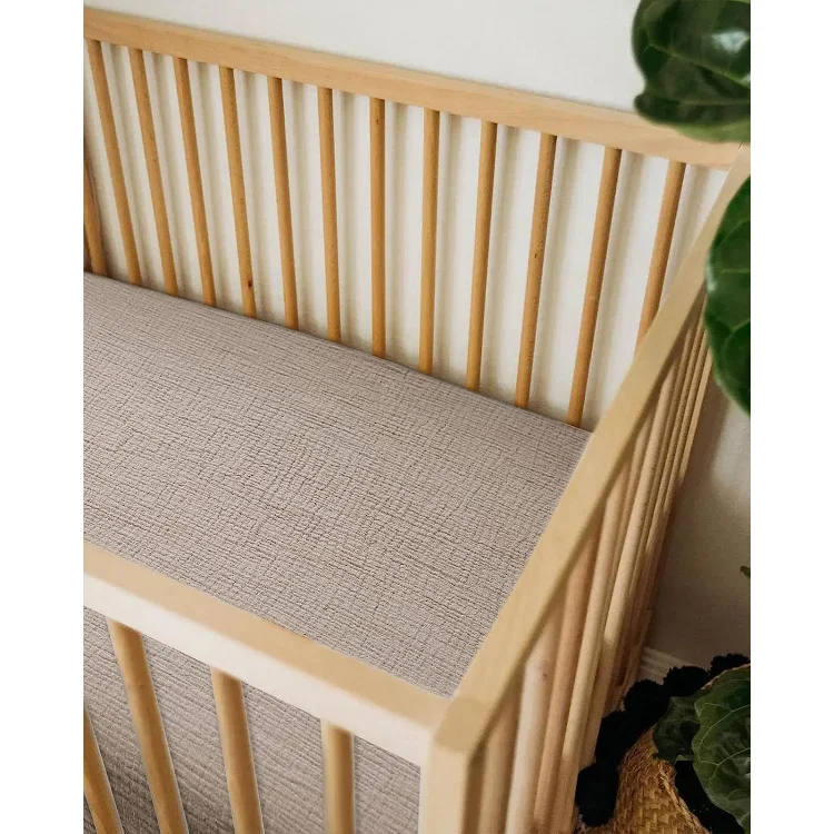 100 Breathable Organic Cotton Baby Bed Sheet Super Soft Machine
