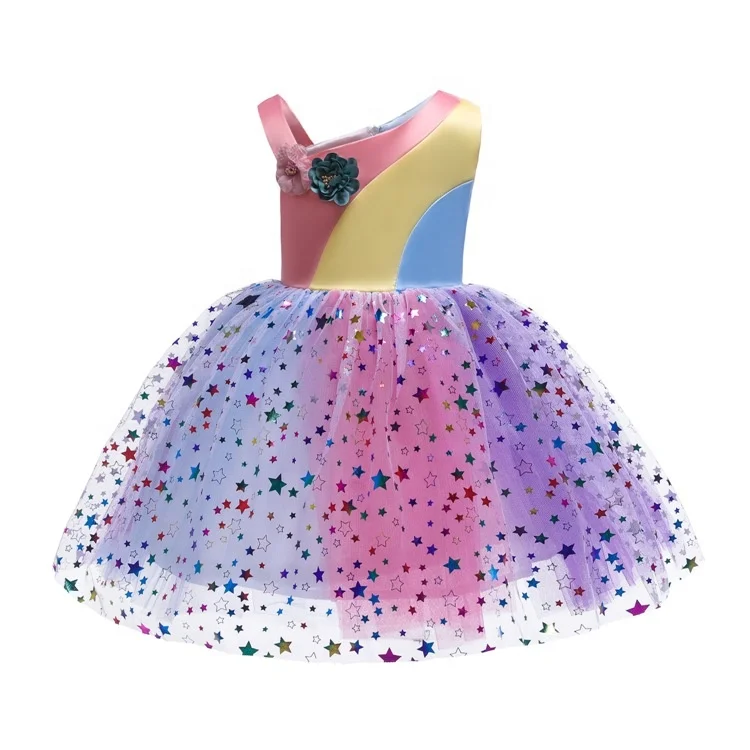 rainbow gown dress