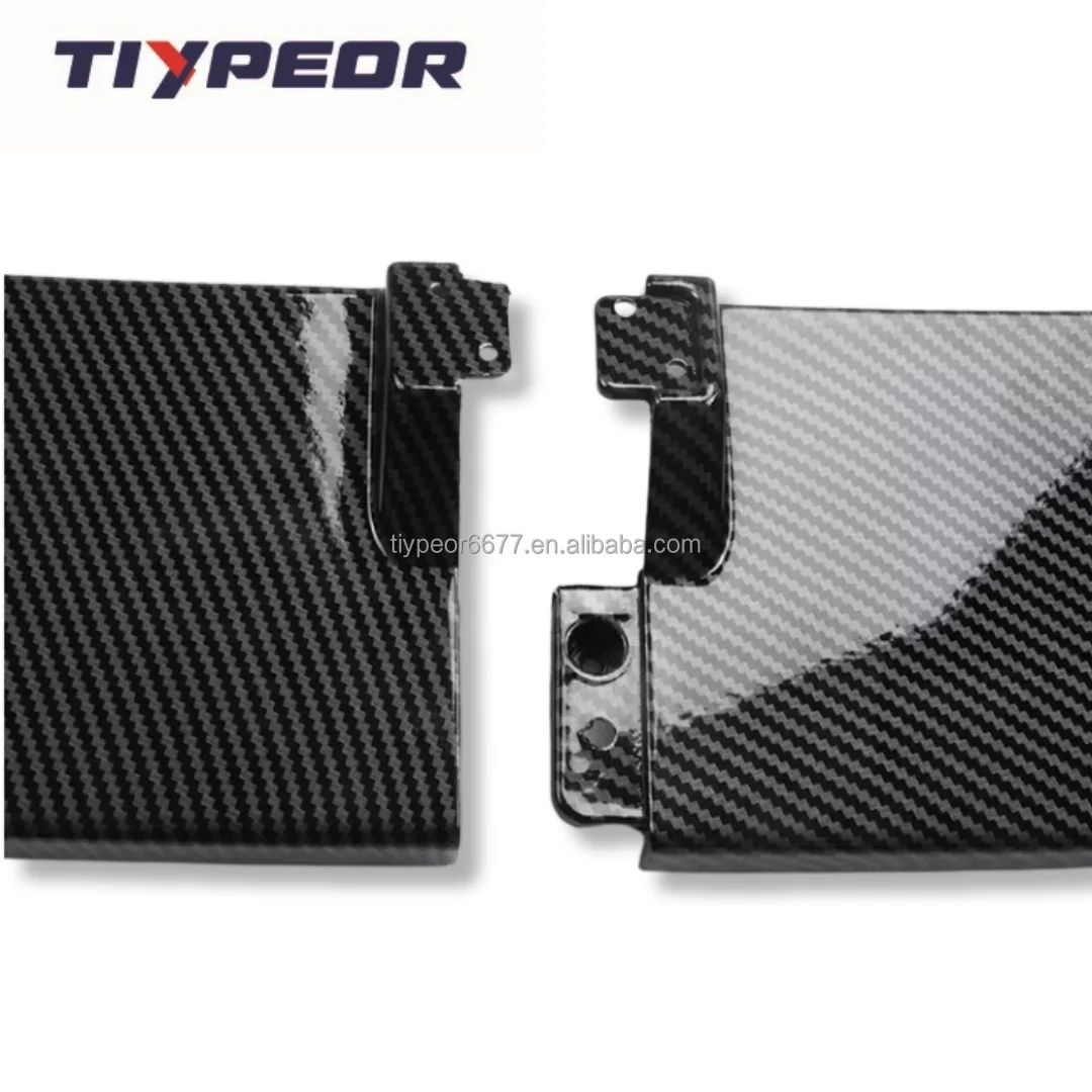 product tiypeor front bumper splitter for bmw f30 3 series m sport 2012   2018 front lip splitter carbon fiber look-9