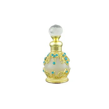 Wholesale beautiful Arabic metal glass perfume bottles which can be customized